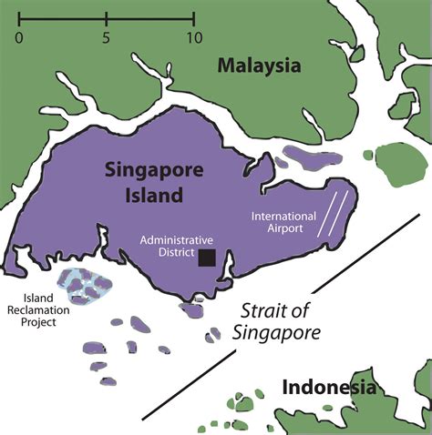 bordering countries of singapore